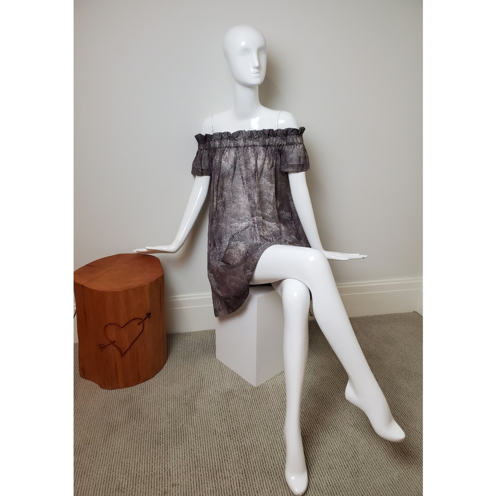 Off the shoulder mini dress